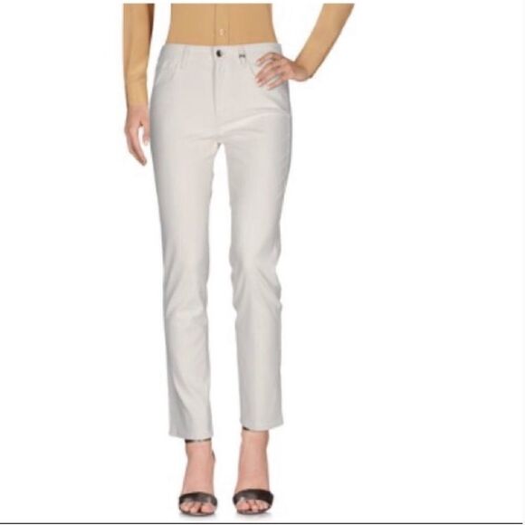 Helmut Lang White Casual Straight Leg Pants - Picture 1 of 9